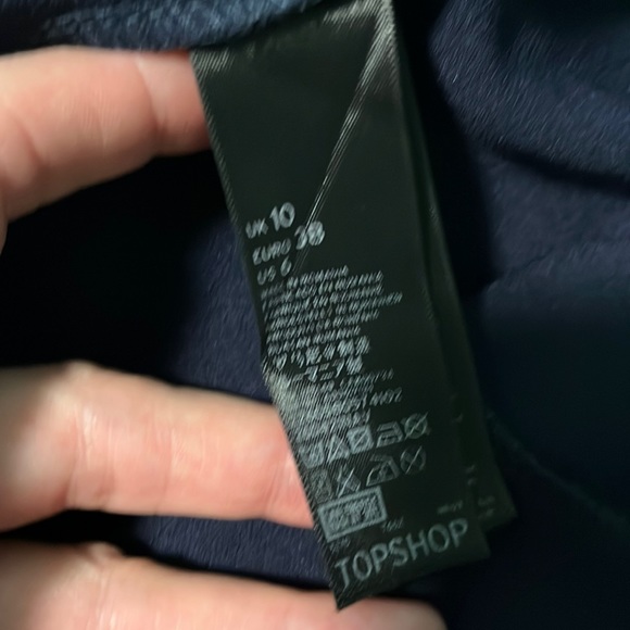 Top Shop dress, dark blue, size S, excellent condition - Picture 3 of 8